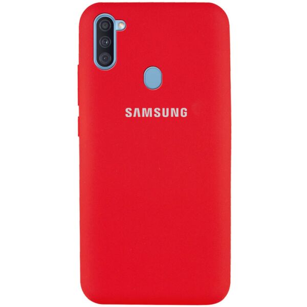 

Противоударный Чехол накладка Epik Silicone Cover Full Protective NEW AA Series для Samsung Galaxy A11 Красный / Red