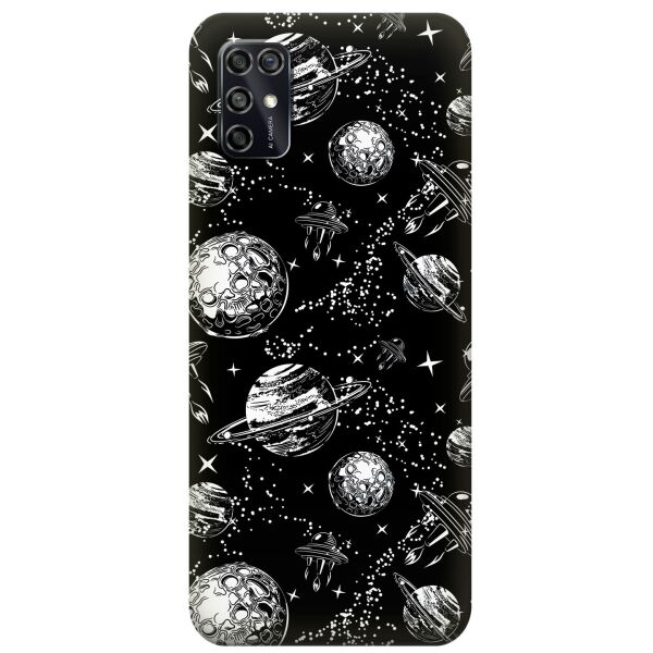 

Силиконовый чехол iSwag для ZTE Blade V2020 Smart с рисунком - Космос (KS7863)