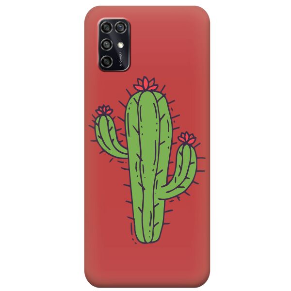 

Силиконовый чехол iSwag для ZTE Blade V2020 Smart с рисунком - Тропический кактус (KS7871)