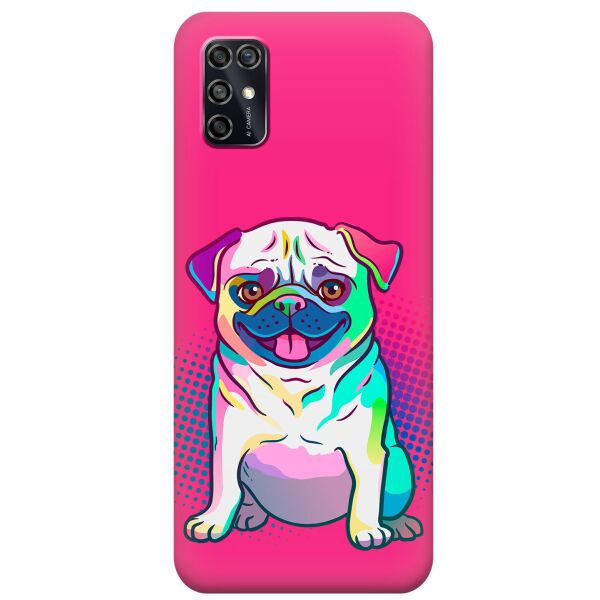 

Силиконовый чехол iSwag для ZTE Blade V2020 Smart с рисунком - Мопс (KS7910)