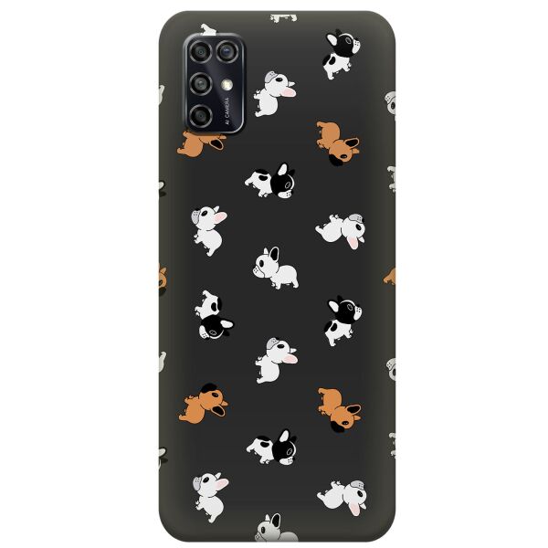 

Силиконовый чехол iSwag для ZTE Blade V2020 Smart с рисунком - Французские бульдоги (KS7914)