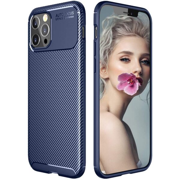 

Чехол Carbon Case для Apple iPhone 12 Pro Max Blue