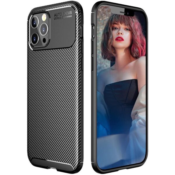 

Чехол Carbon Case для Apple iPhone 12 Pro Black