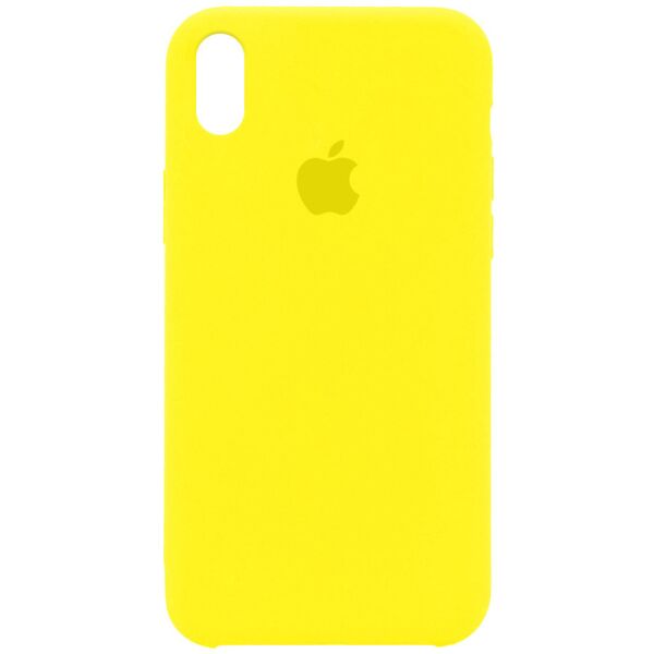 

Противоударный Защитный Силиконовый Чехол - Накладка Epik Silicone Case (AA) для Apple iPhone X (5.8'') / XS (5.8'') с Микрофиброй / Термополиуретановый / + Высокие Бортики / Матовый / Желтый / Neon Yellow