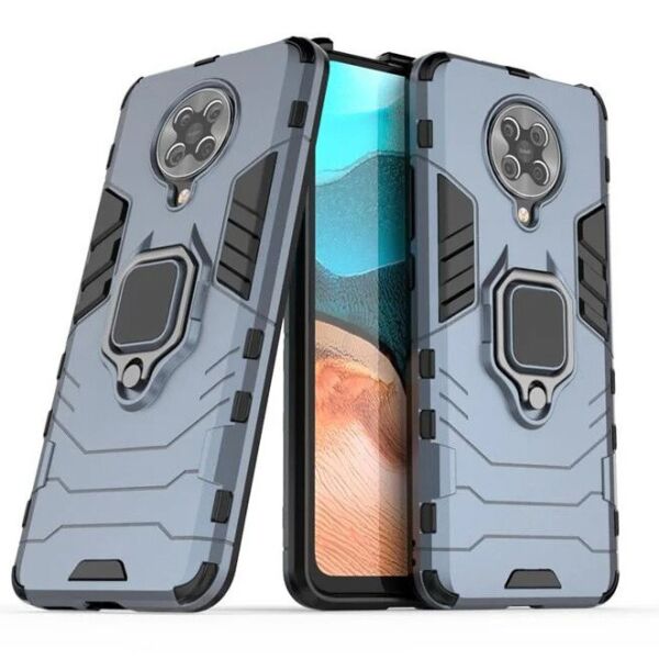 

Чехол Ring Armor для Pocophone F2 Pro / Redmi K30 Pro Blue