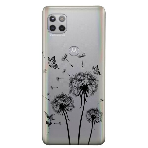 

Прозрачный силиконовый чехол iSwag для Motorola Moto G 5G с рисунком - Одуванчики (KS9046)