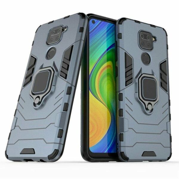 

Чехол Ring Armor для Xiaomi Redmi Note 9 / Redmi 10X 4G Blue