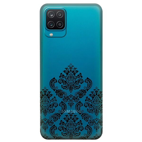 

Прозрачный силиконовый чехол iSwag для Samsung Galaxy A12 с рисунком - Мандала (KS9076)