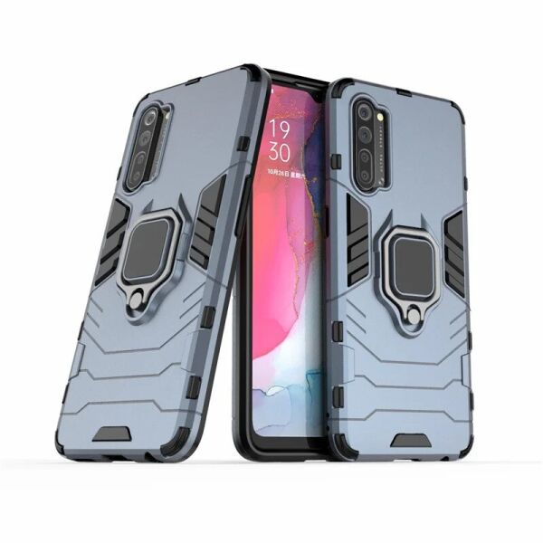 

Чехол Ring Armor для Oppo Reno 3 / A91 / F15 Blue