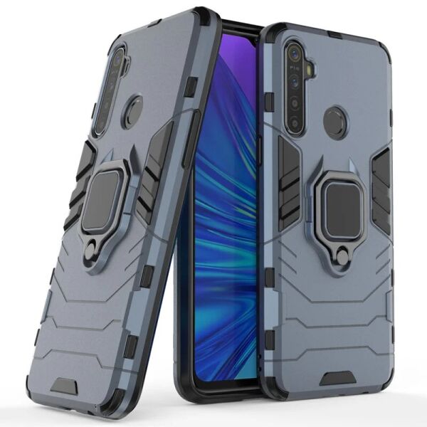 

Чехол Ring Armor для Realme 5 / Realme C3 Blue