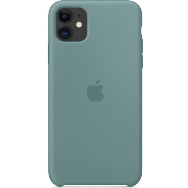 

Противоударный Защитный Силиконовый Чехол - Накладка Epik Silicone Case (AA) для Apple iPhone 11 (6.1'') с Микрофиброй / Термополиуретановый / + Высокие Бортики / Матовый / Зеленый / Cactus