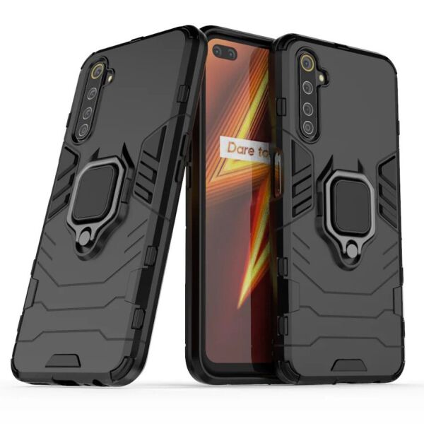

Чехол Ring Armor для Realme 6 Pro Black