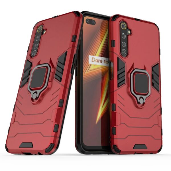 

Чехол Ring Armor для Realme 6 Pro Red