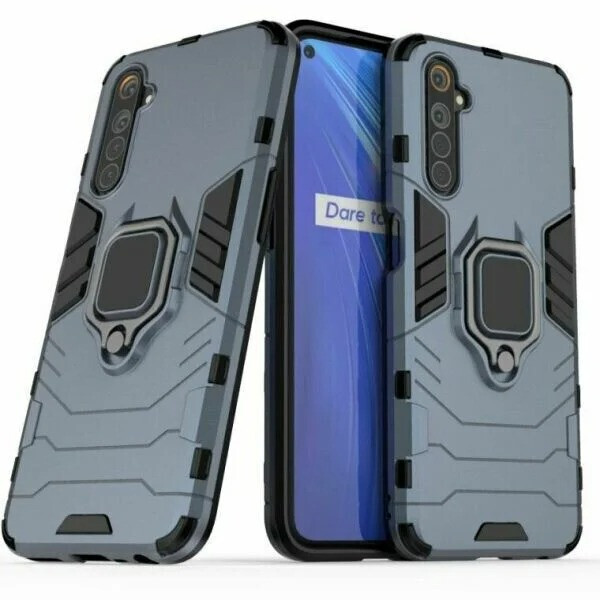 

Чехол Ring Armor для Realme 6 Blue