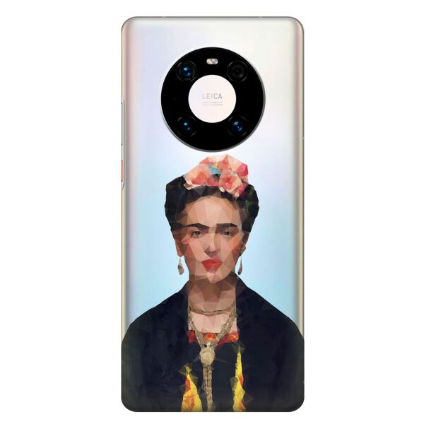 

Прозрачный силиконовый чехол iSwag для Huawei Mate 40 Pro с рисунком - Фрида Кало (KS9342)