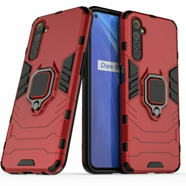 

Чехол Ring Armor для Realme 6 Red