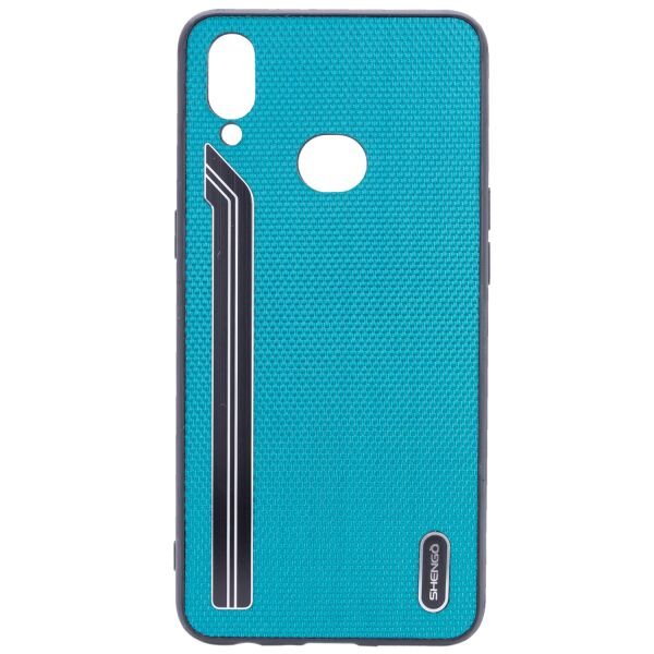 

Противоударный Защитный Силиконовый Чехол - Накладка Epik SHENGO Textile series для Samsung Galaxy A10s Тканевый / Термополиуретановый / Зеленый