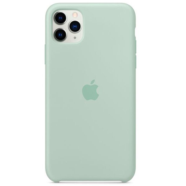 

Противоударный Защитный Силиконовый Чехол - Накладка Epik Silicone Case (AAA) для Apple iPhone 11 Pro Max (6.5'') с Микрофиброй / Термополиуретановый / + Высокие Бортики / Матовый / Бирюзовый / Beryl