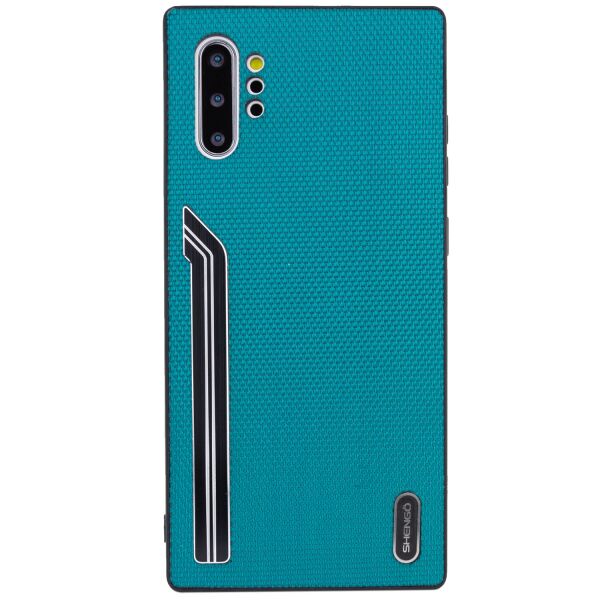 

Противоударный Защитный Силиконовый Чехол - Накладка Epik SHENGO Textile series для Samsung Galaxy Note 10 Plus Тканевый / Термополиуретановый / Зеленый