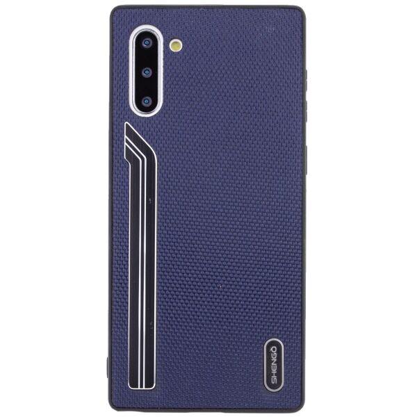 

Противоударный Защитный Силиконовый Чехол - Накладка Epik SHENGO Textile series для Samsung Galaxy Note 10 Тканевый / Термополиуретановый / Синий