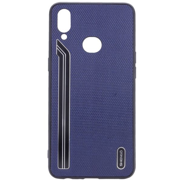 

Противоударный Защитный Силиконовый Чехол - Накладка Epik SHENGO Textile series для Samsung Galaxy A10s Тканевый / Термополиуретановый / Синий