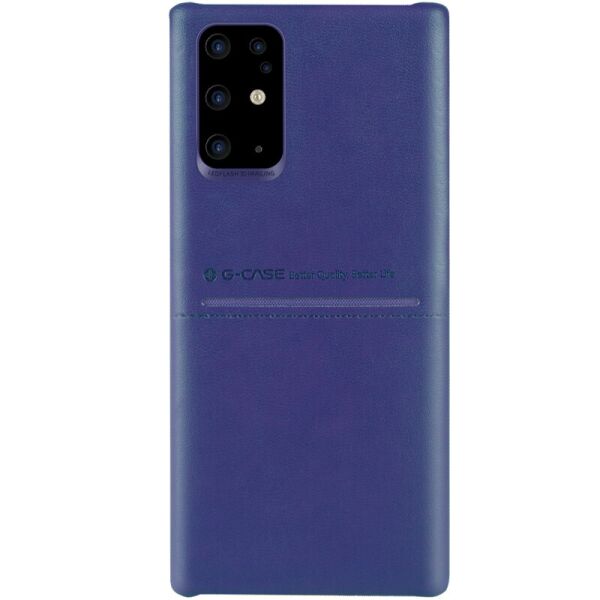 

Противоударный Защитный Кожаный Чехол - Накладка G-Case Cardcool Series для Samsung Galaxy S11 с Микрофиброй / + Отсек для Кредитной Карты / Синий