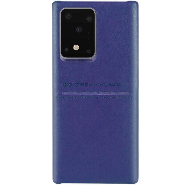 

Противоударный Защитный Кожаный Чехол - Накладка G-Case Cardcool Series для Samsung Galaxy S11 Plus + с Микрофиброй / + Отсек для Кредитной Карты / Синий
