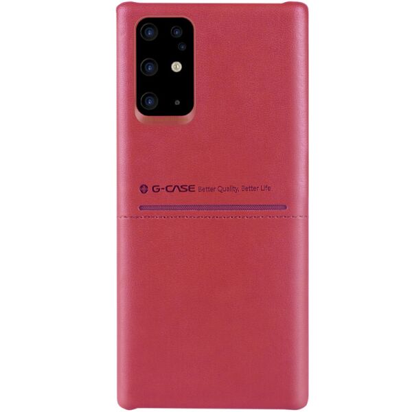 

Противоударный Защитный Кожаный Чехол - Накладка G-Case Cardcool Series для Samsung Galaxy S11 с Микрофиброй / + Отсек для Кредитной Карты / Красный