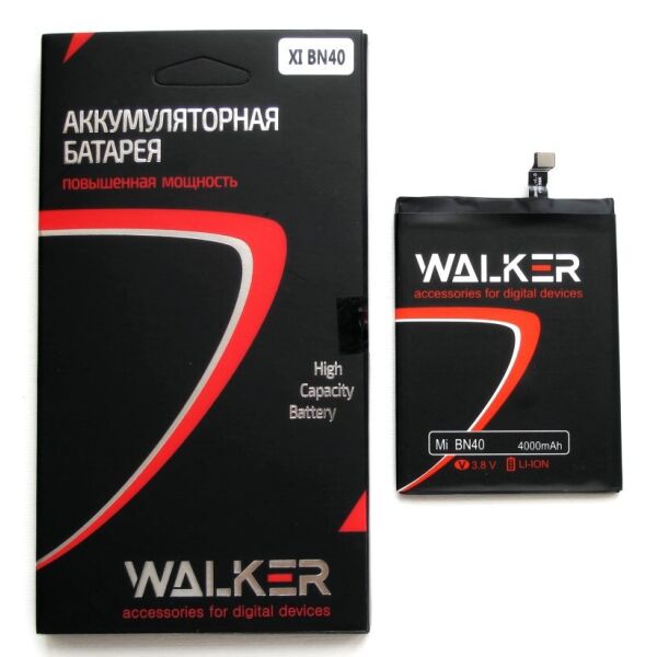 

Аккумулятор батарея Walker Xiaomi Redmi 4 PRO / BN40 (4000 mAh)