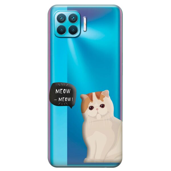 

Прозрачный силиконовый чехол iSwag для OPPO Reno 4 Lite с рисунком - Котенок (KS8792)