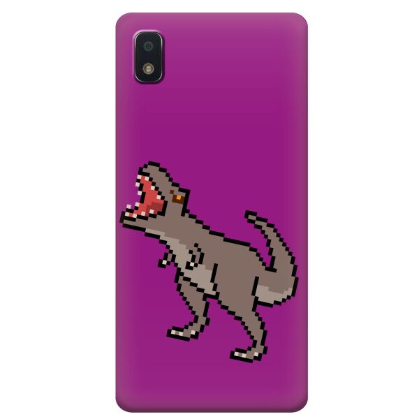 

Силиконовый чехол iSwag для ZTE Balde L210 с рисунком - Пиксельный динозавр (KS7975)