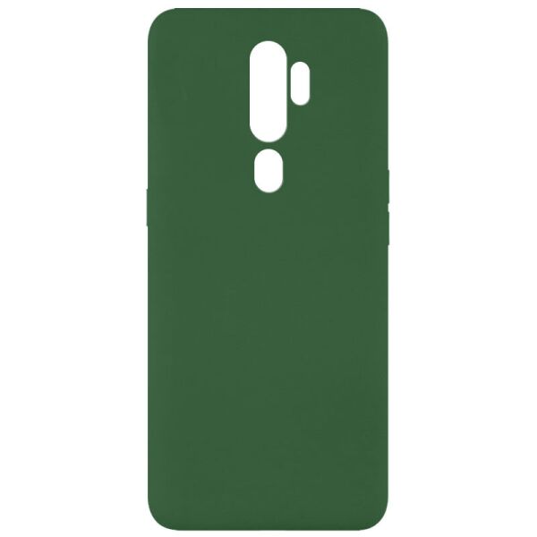 

Противоударный Защитный Силиконовый Чехол - Накладка Epik Silicone Cover Full without Logo (A) для Oppo A5 (2020) / Oppo A9 (2020) Термополиуретановый / + Высокие Бортики / Матовый / с Микрофиброй / Зеленый / Dark green