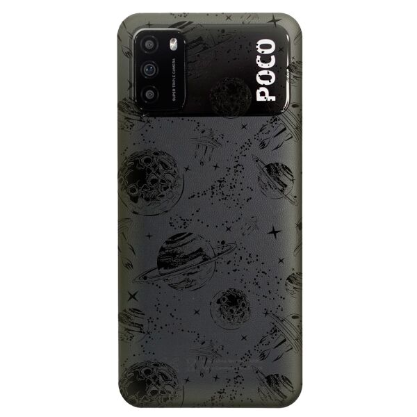 

Прозрачный силиконовый чехол iSwag для Xiaomi Poco M3 с рисунком - Космос (KS8163)
