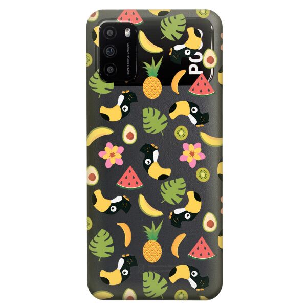 

Прозрачный силиконовый чехол iSwag для Xiaomi Poco M3 с рисунком - Летний клипарт (KS8188)