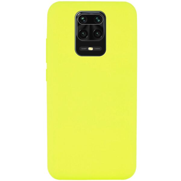 

Противоударный Защитный Силиконовый Чехол - Накладка Epik Silicone Cover Full without Logo (A) для Xiaomi Redmi Note 9s / Note 9 Pro / Note 9 Pro Max Термополиуретановый / + Высокие Бортики / Матовый / с Микрофиброй / Желтый / Flash