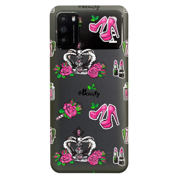 

Прозрачный силиконовый чехол iSwag для Xiaomi Poco M3 с рисунком - Женский дизайн (KS8205)