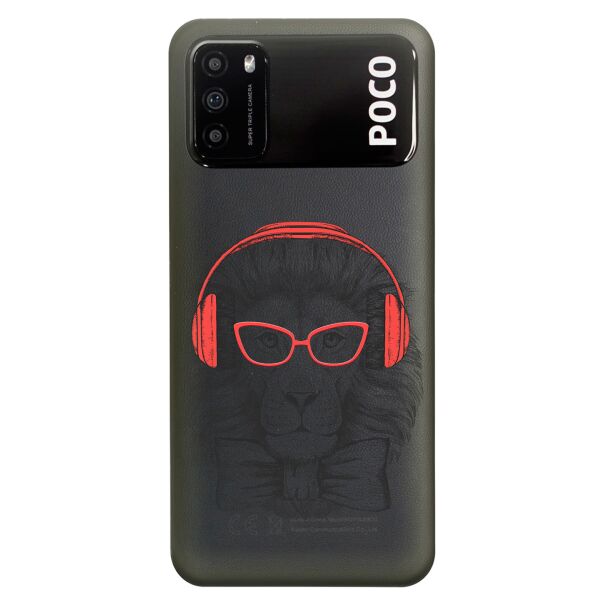 

Прозрачный силиконовый чехол iSwag для Xiaomi Poco M3 с рисунком - Лев (KS8207)