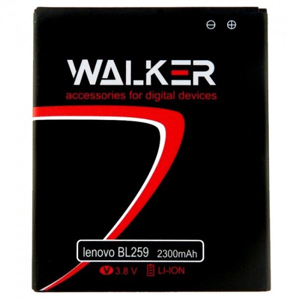 

Аккумулятор батарея Walker Lenovo A6020 Vibe K5 / BL259 (2300 mAh)