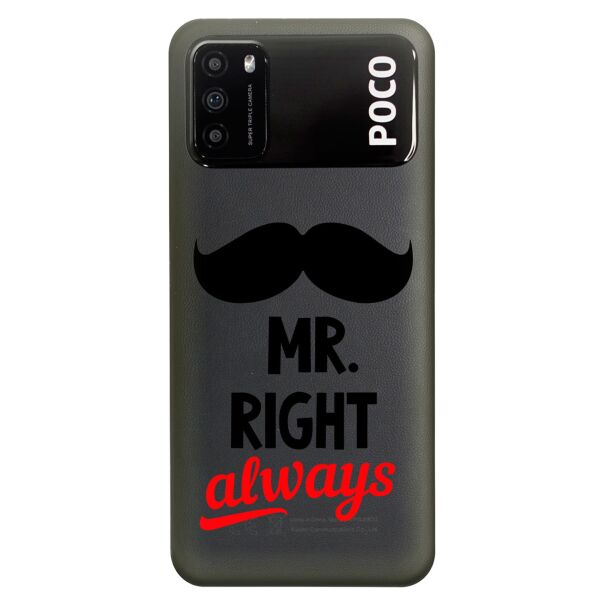 

Прозрачный силиконовый чехол iSwag для Xiaomi Poco M3 с рисунком - Mr Right (KS8220)
