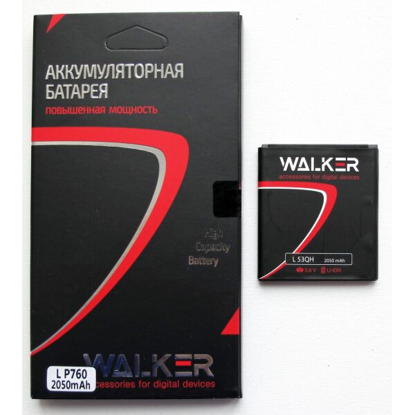 

Аккумулятор батарея Walker LG BL-53QH / P760 (2050 mAh)