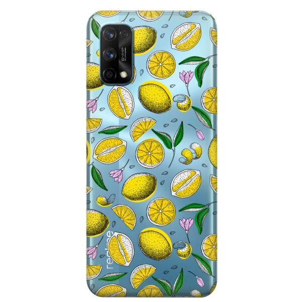 

Прозрачный силиконовый чехол iSwag для Realme 7 Pro с рисунком - Лимоны (KS8099)