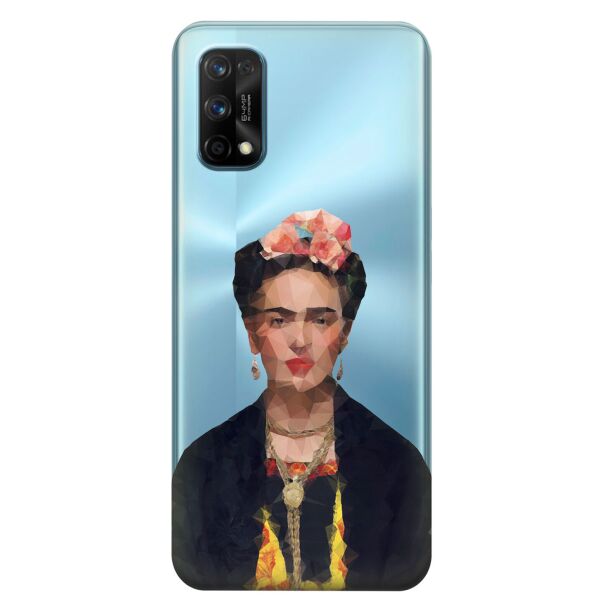 

Прозрачный силиконовый чехол iSwag для Realme 7 Pro с рисунком - Фрида Кало (KS8142)