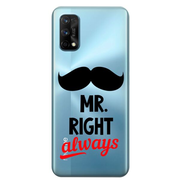 

Прозрачный силиконовый чехол iSwag для Realme 7 Pro с рисунком - Mr Right (KS8145)
