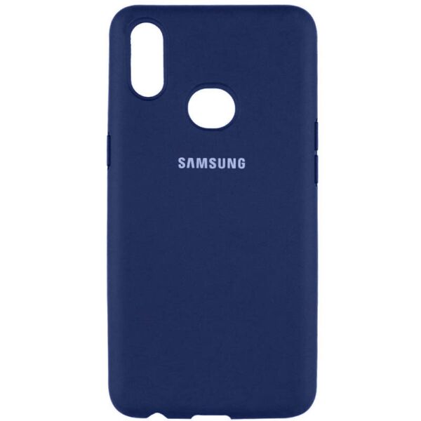 

Противоударный Защитный Силиконовый Чехол - Накладка Epik Silicone Cover Full Protective (AA) для Samsung Galaxy A10s Термополиуретановый / с Микрофиброй / Матовый / Темно-синий / Midnight blue