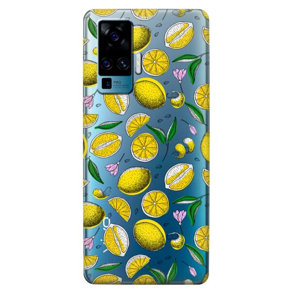 

Прозрачный силиконовый чехол iSwag для Vivo X50 Pro с рисунком - Лимоны (KS8624)