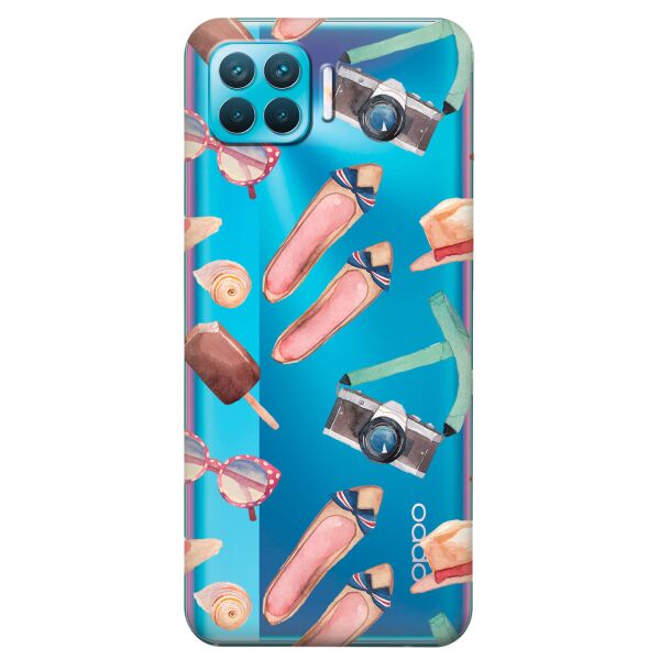

Прозрачный силиконовый чехол iSwag для OPPO F17 Pro с рисунком - Женские штучки (KS8840)