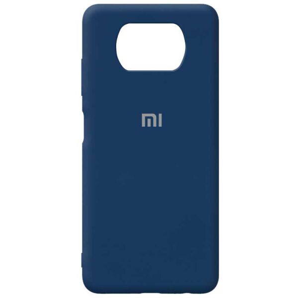 

Противоударный Защитный Силиконовый Чехол - Накладка Epik Silicone Cover Full Protective (AA) для Xiaomi Poco X3 NFC Термополиуретановый / с Микрофиброй / Матовый / Синий / Navy blue