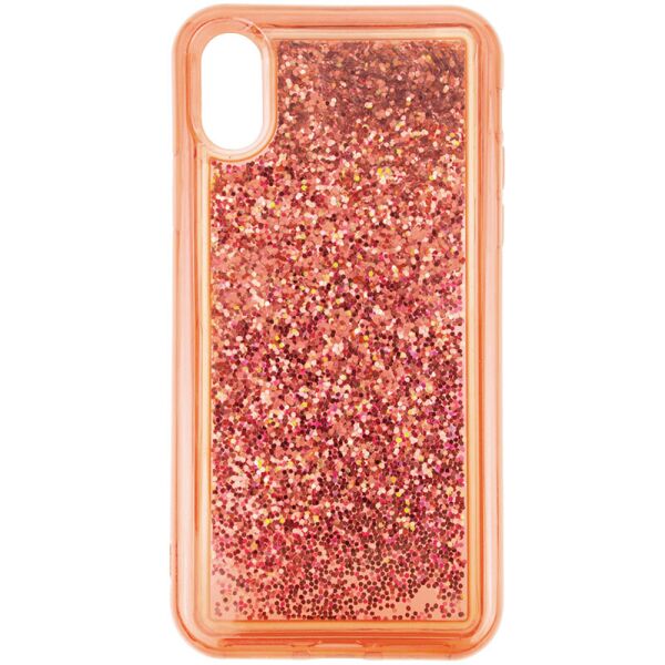 

Противоударный Защитный Термополиуретановый Чехол - Накладка Epik Sparkle (glitter) для Apple iPhone XS Max (6.5'') Для Девочек / с Переливающимися Блестками / Поликарбонатный / Персиковый