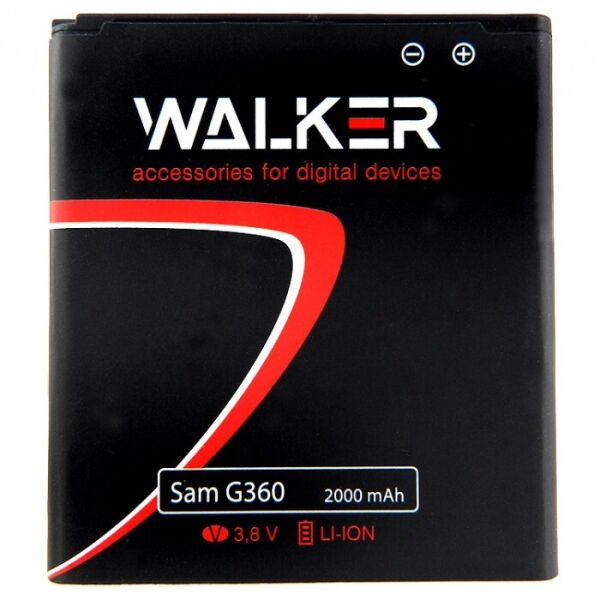 

Аккумулятор батарея Walker Samsung G360H (2000 mAh)