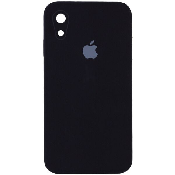 

Противоударный Защитный Силиконовый Чехол - Накладка Epik Silicone Case Square Full Camera Protective (AA) для Apple iPhone XR (6.1'') + Усиленная Защита Камеры / с Микрофиброй / Матовый / Черный / Black